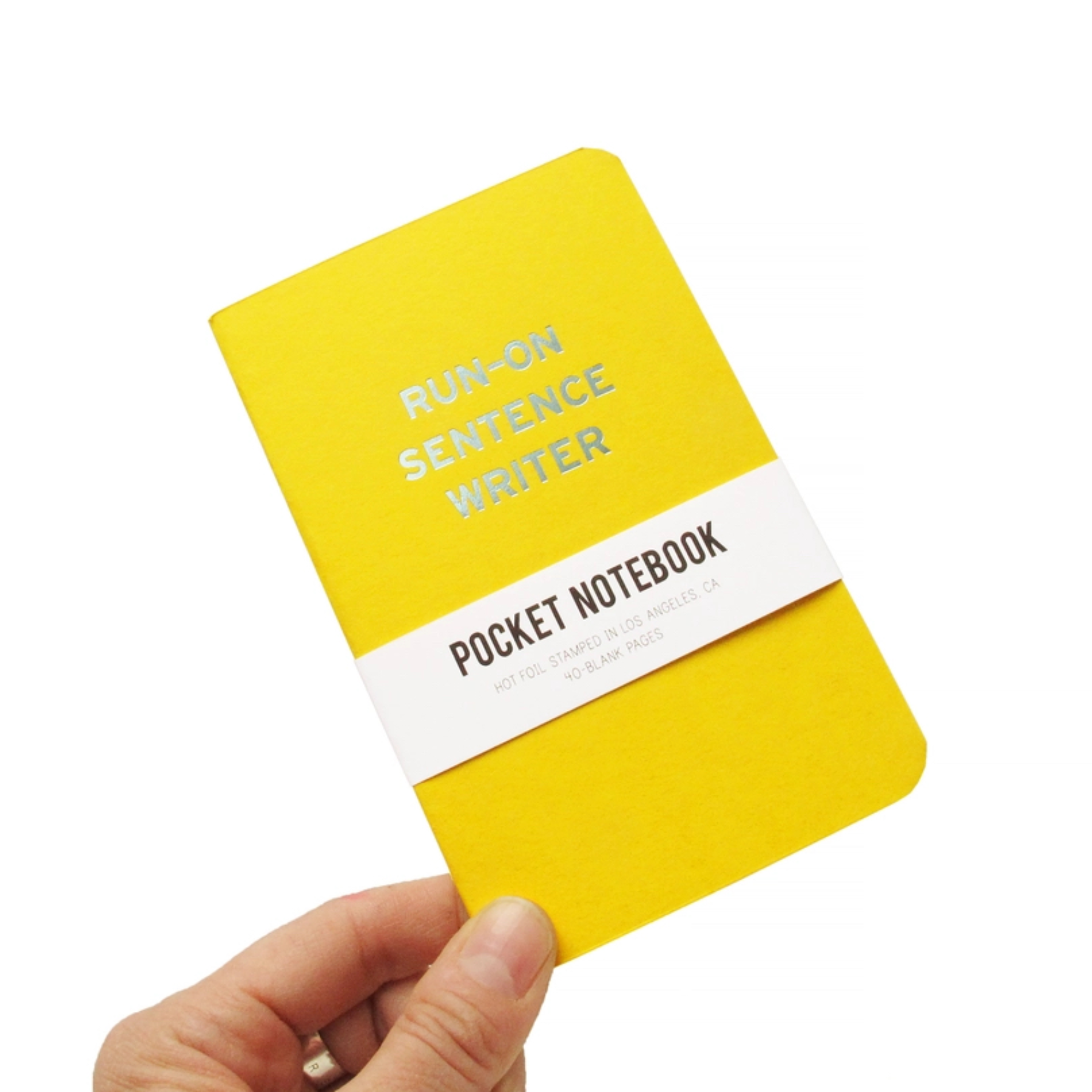 'RUN ON SENTENCE' POCKET NOTEBOOK by WORD FOR WORD