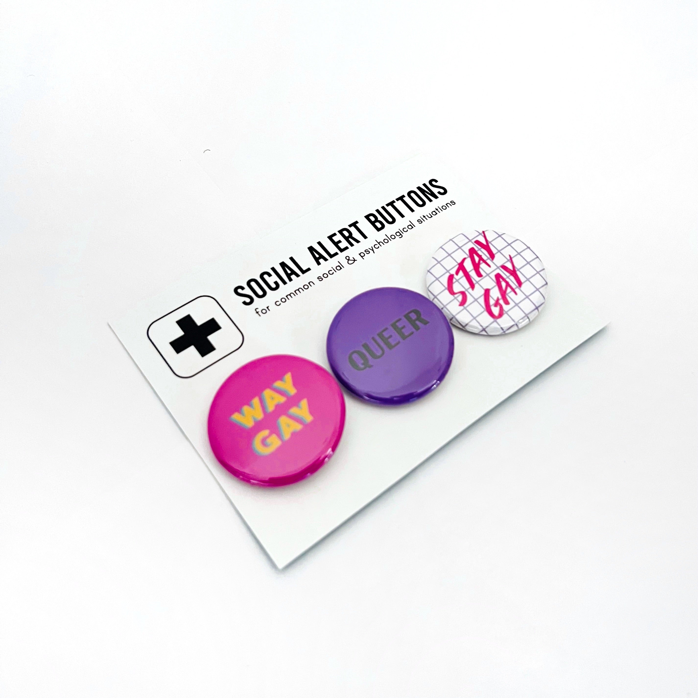 'PRIDE PIN PACK' BUTTONS