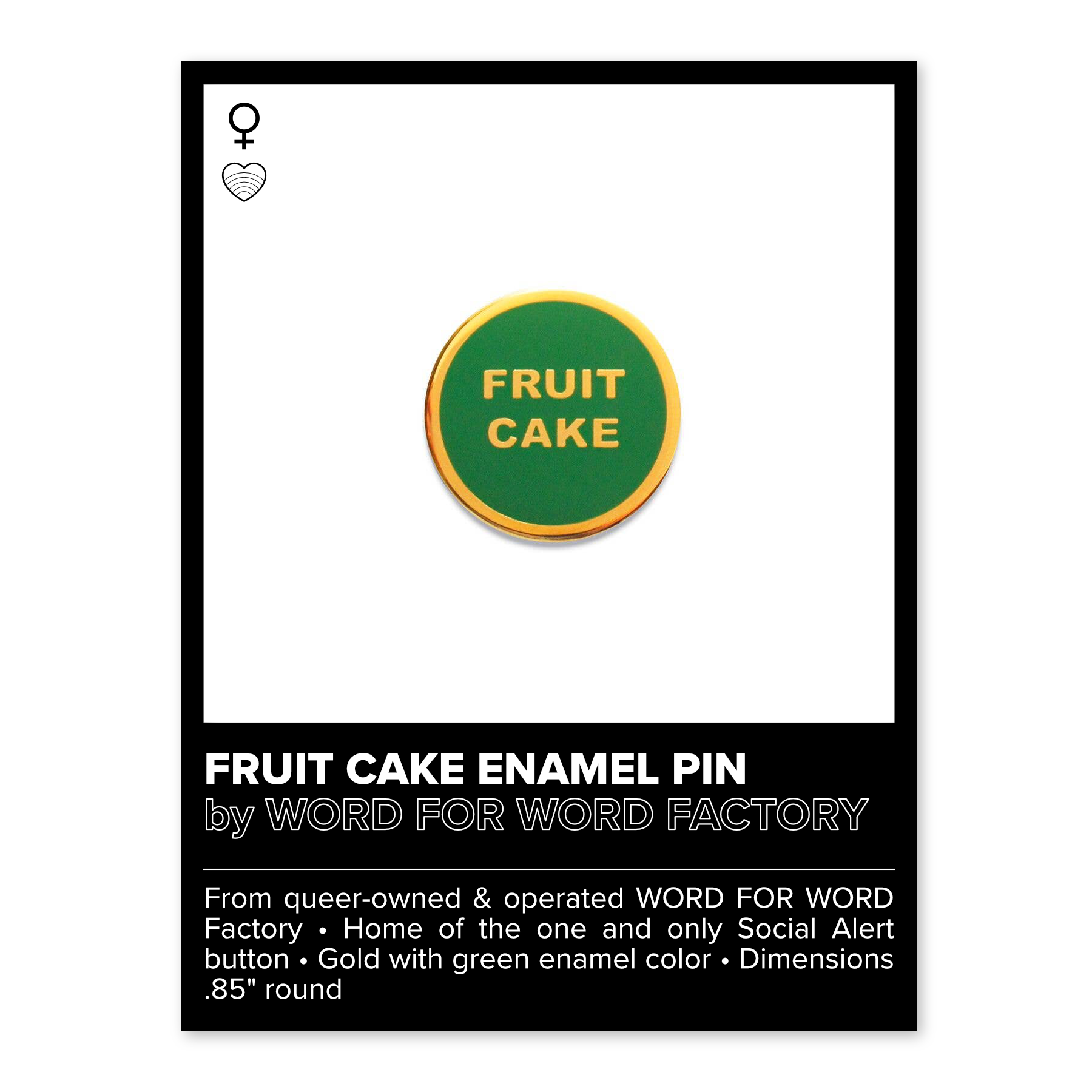 FRUIT CAKE ENAMEL PIN